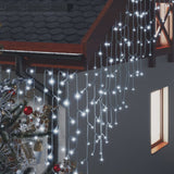 NNEVL LED Curtain Icicle Lights 10m 400 LED Cold White 8 Function