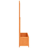 NNEVL Garden Trellis Planter Brown 70x30x135 cm Solid Firwood