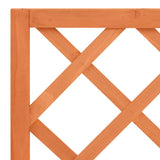 NNEVL Garden Trellis Planter Brown 70x30x135 cm Solid Firwood
