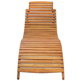 NNEVL Sun Loungers 2 pcs with Cushions Solid Wood Acacia