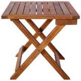 NNEVL Sun Loungers 2 pcs with Table and Cushions Solid Wood Acacia