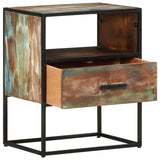 NNEVL Bed Cabinet 40x30x50 cm Solid Reclaimed Wood