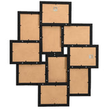 NNEVL Collage Photo Frame for Picture 10 pcs 13x18 cm Black MDF