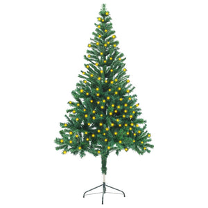 NNEVL Artificial Pre-lit Christmas Tree with Stand 150 cm 380 Branches