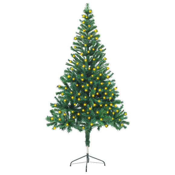 NNEVL Artificial Pre-lit Christmas Tree with Stand 150 cm 380 Branches