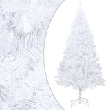NNEVL Artificial Pre-lit Christmas Tree with Ball Set White 210 cm PVC