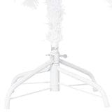 NNEVL Artificial Pre-lit Christmas Tree with Ball Set White 210 cm PVC