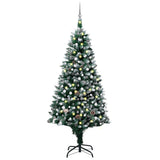 NNEVL Artificial Pre-lit Christmas Tree with Ball Set&Pine Cones 210 cm
