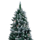NNEVL Artificial Pre-lit Christmas Tree with Ball Set&Pine Cones 210 cm