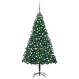 NNEVL Artificial Pre-lit Christmas Tree with Ball Set Green 240 cm