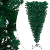 NNEVL Upside-down Artificial Pre-lit Christmas Tree with Ball Set 210 cm