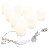 NNEVL Mirror Light with 8 LED Light Bulbs Warm White and Cold White
