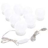 NNEVL Mirror Light with 8 LED Light Bulbs Warm White and Cold White