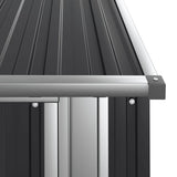 NNEVL Garden Shed Anthracite 118.5x97x209.5 cm Galvanised Steel