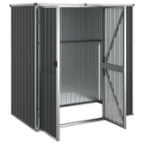 NNEVL Garden Tool Shed Anthracite 161x89x161 cm Galvanised Steel