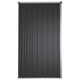 NNEVL Garden Tool Shed Anthracite 161x89x161 cm Galvanised Steel