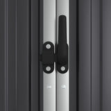 NNEVL Garden Tool Shed Anthracite 161x89x161 cm Galvanised Steel