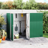 NNEVL Garden Tool Shed Green 225x89x161 cm Galvanised Steel