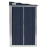 NNEVL Wall-mounted Garden Shed Anthracite 118x194x178 cm Steel