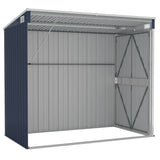 NNEVL Wall-mounted Garden Shed Anthracite 118x194x178 cm Steel