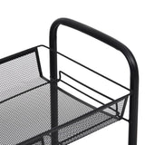 NNEVL 5-Tier Kitchen Trolley Black 46x26x105 cm Iron