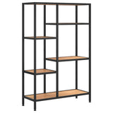 NNEVL Book Shelf 80x30x120 cm Steel and Engineered Wood