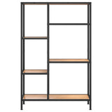 NNEVL Book Shelf 80x30x120 cm Steel and Engineered Wood