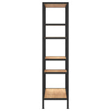 NNEVL Book Shelf 80x30x120 cm Steel and Engineered Wood