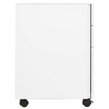 NNEVL Mobile File Cabinet White 30x45x59 cm Steel