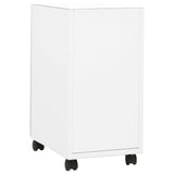 NNEVL Mobile File Cabinet White 30x45x59 cm Steel