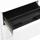 NNEVL Mobile File Cabinet White 30x45x59 cm Steel