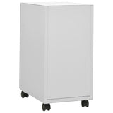 NNEVL Mobile File Cabinet Light Grey 30x45x59 cm Steel