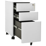 NNEVL Mobile File Cabinet Light Grey 30x45x59 cm Steel
