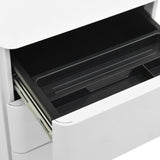 NNEVL Mobile File Cabinet Light Grey 30x45x59 cm Steel