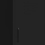 NNEVL Storage Cabinet Black 42.5x35x101.5 cm Steel