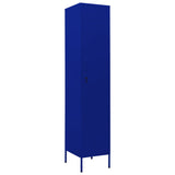 NNEVL Locker Cabinet Navy Blue 35x46x180 cm Steel