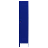 NNEVL Locker Cabinet Navy Blue 35x46x180 cm Steel