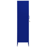 NNEVL Locker Cabinet Navy Blue 35x46x180 cm Steel