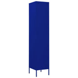NNEVL Locker Cabinet Navy Blue 35x46x180 cm Steel