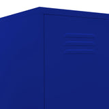 NNEVL Locker Cabinet Navy Blue 35x46x180 cm Steel