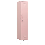 NNEVL Locker Cabinet Pink 35x46x180 cm Steel