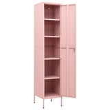 NNEVL Locker Cabinet Pink 35x46x180 cm Steel