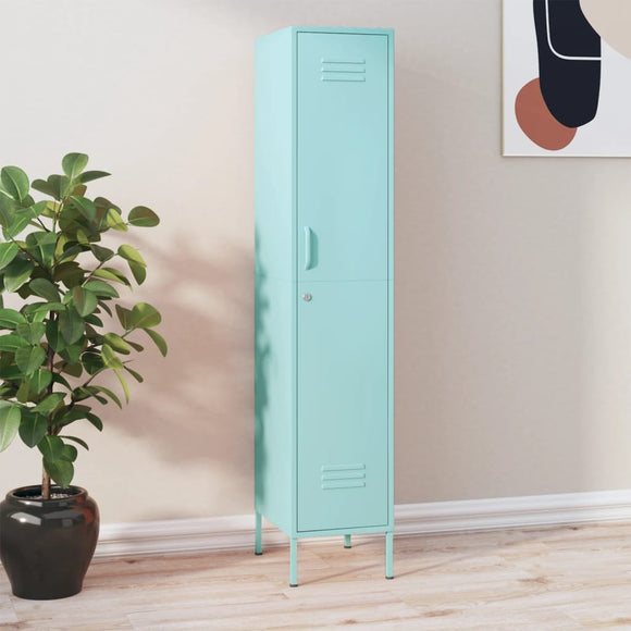 NNEVL Locker Cabinet Mint 35x46x180 cm Steel