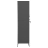 NNEVL Locker Cabinet Anthracite 35x46x180 cm Steel