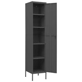 NNEVL Locker Cabinet Anthracite 35x46x180 cm Steel