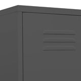 NNEVL Locker Cabinet Anthracite 35x46x180 cm Steel