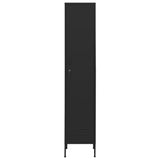NNEVL Locker Cabinet Black 35x46x180 cm Steel