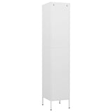 NNEVL Locker Cabinet White 35x46x180 cm Steel