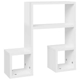 NNEVL Wall Shelves 2 pcs High Gloss White 50x15x50 cm Engineered Wood