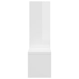 NNEVL Wall Shelves 2 pcs High Gloss White 50x15x50 cm Engineered Wood